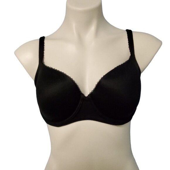 Victoria's Secret Underwire Demi Bra Size 32DDD Black Body By Victoria Padded - Picture 6 of 16